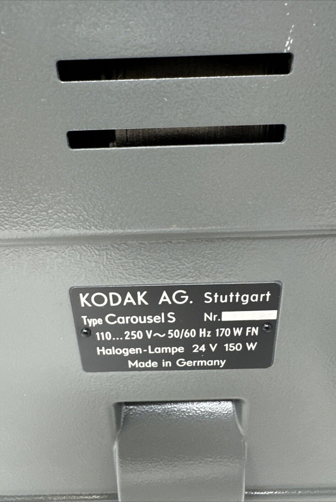 Kodak Carousel S - 35mm Slide Projector with 100mm Lens, Remote, Case GERMAN!!