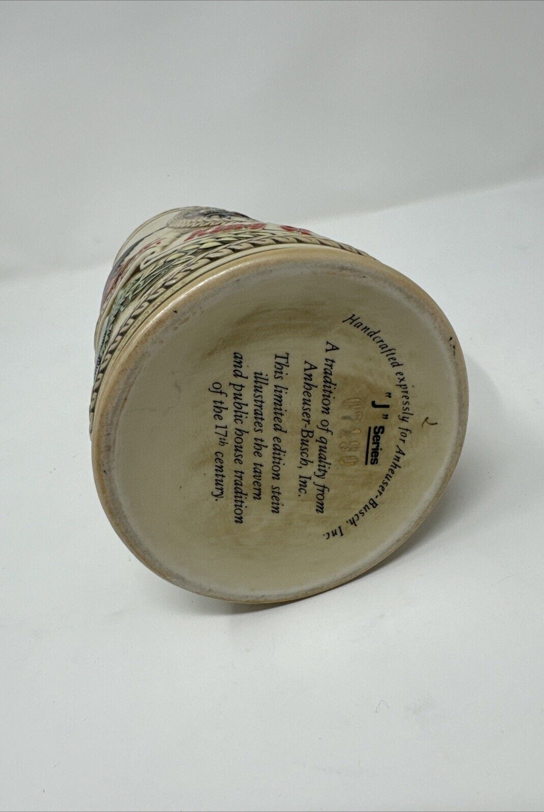 Anheuser-Busch J Series Limited Edition Ceramarte Budweiser Lidded Stein