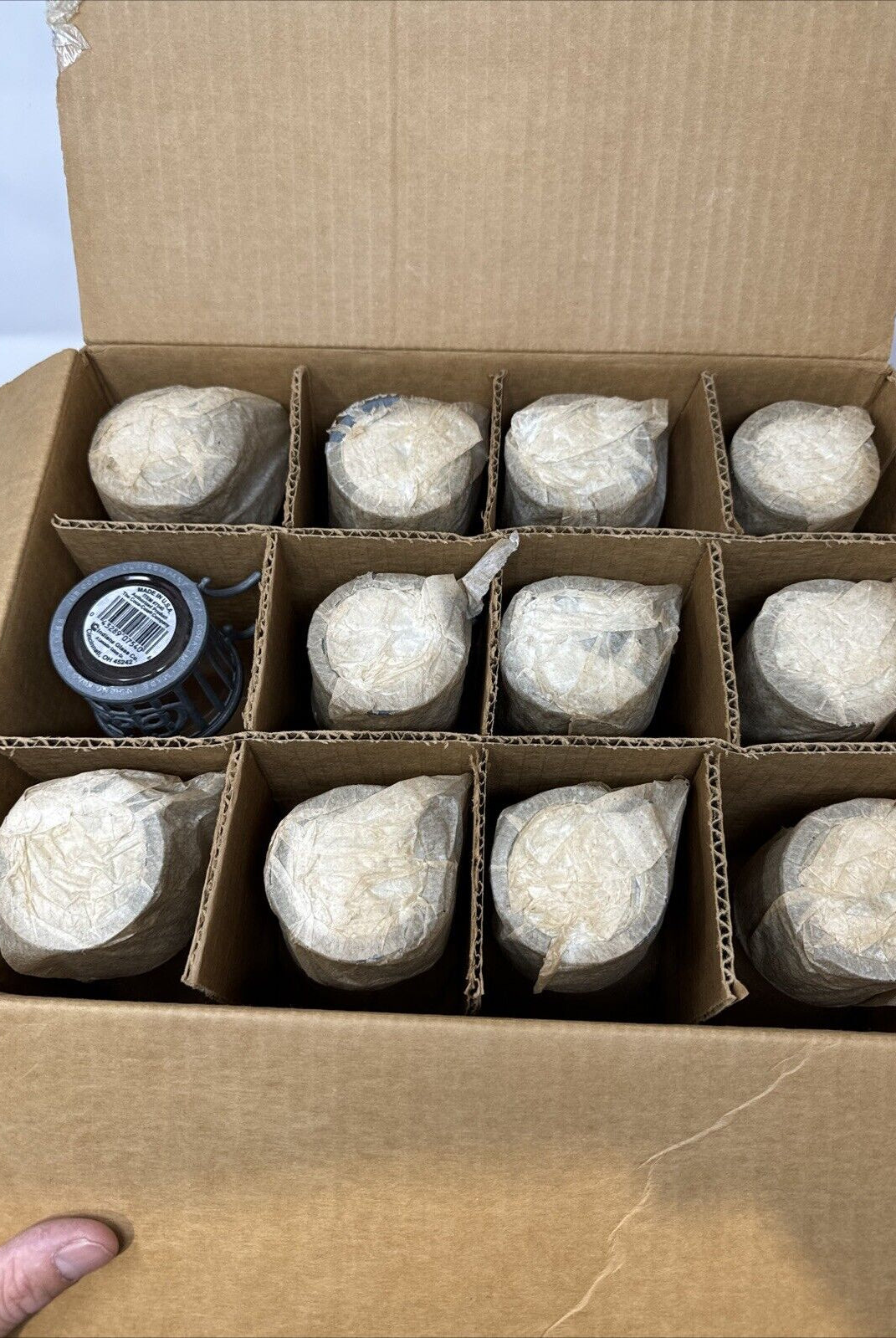 Coca Cola Glass Indiana Glass Company W Coca Cola Metal Glass Holder CASE OF 12