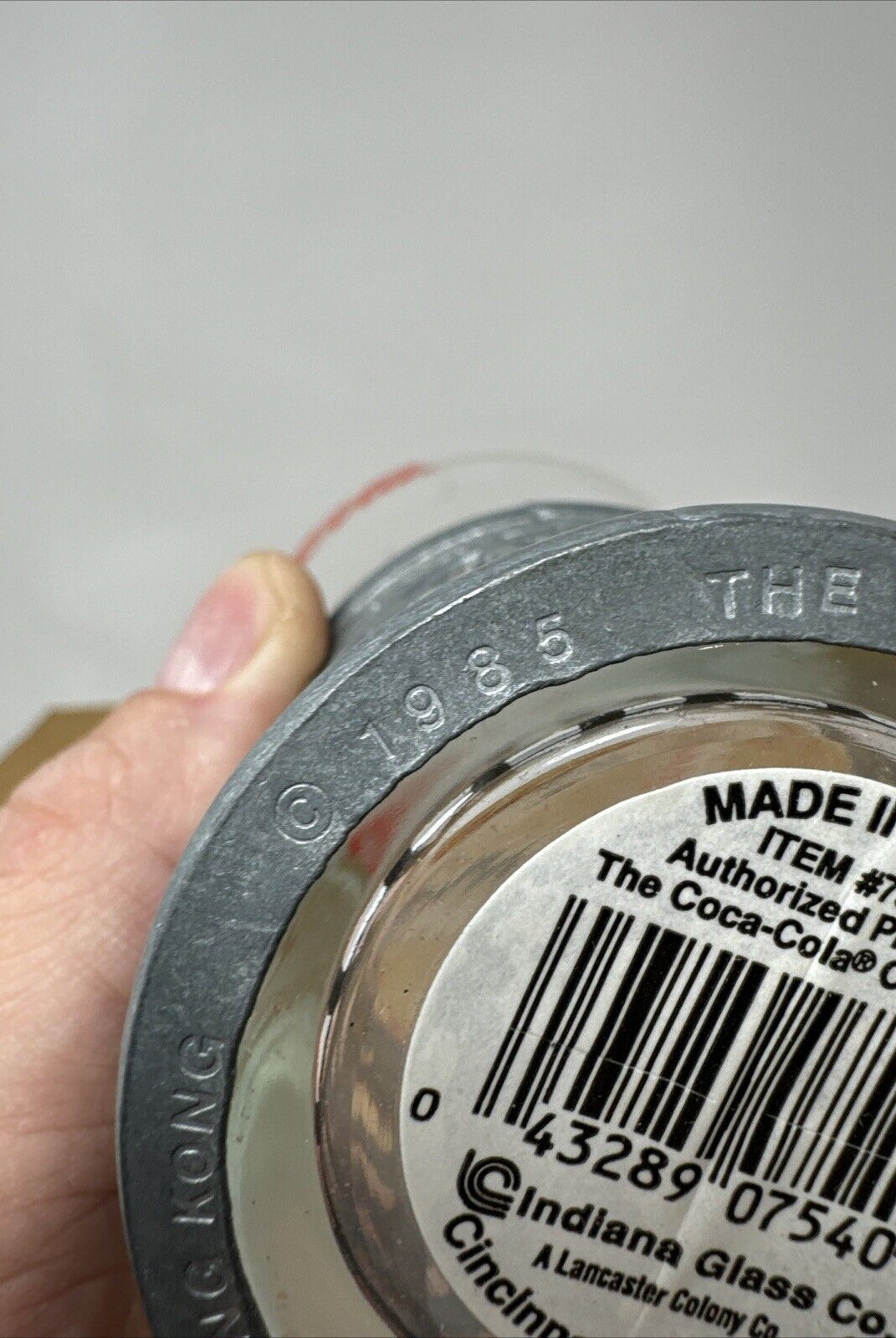 Coca Cola Glass Indiana Glass Company W Coca Cola Metal Glass Holder CASE OF 12