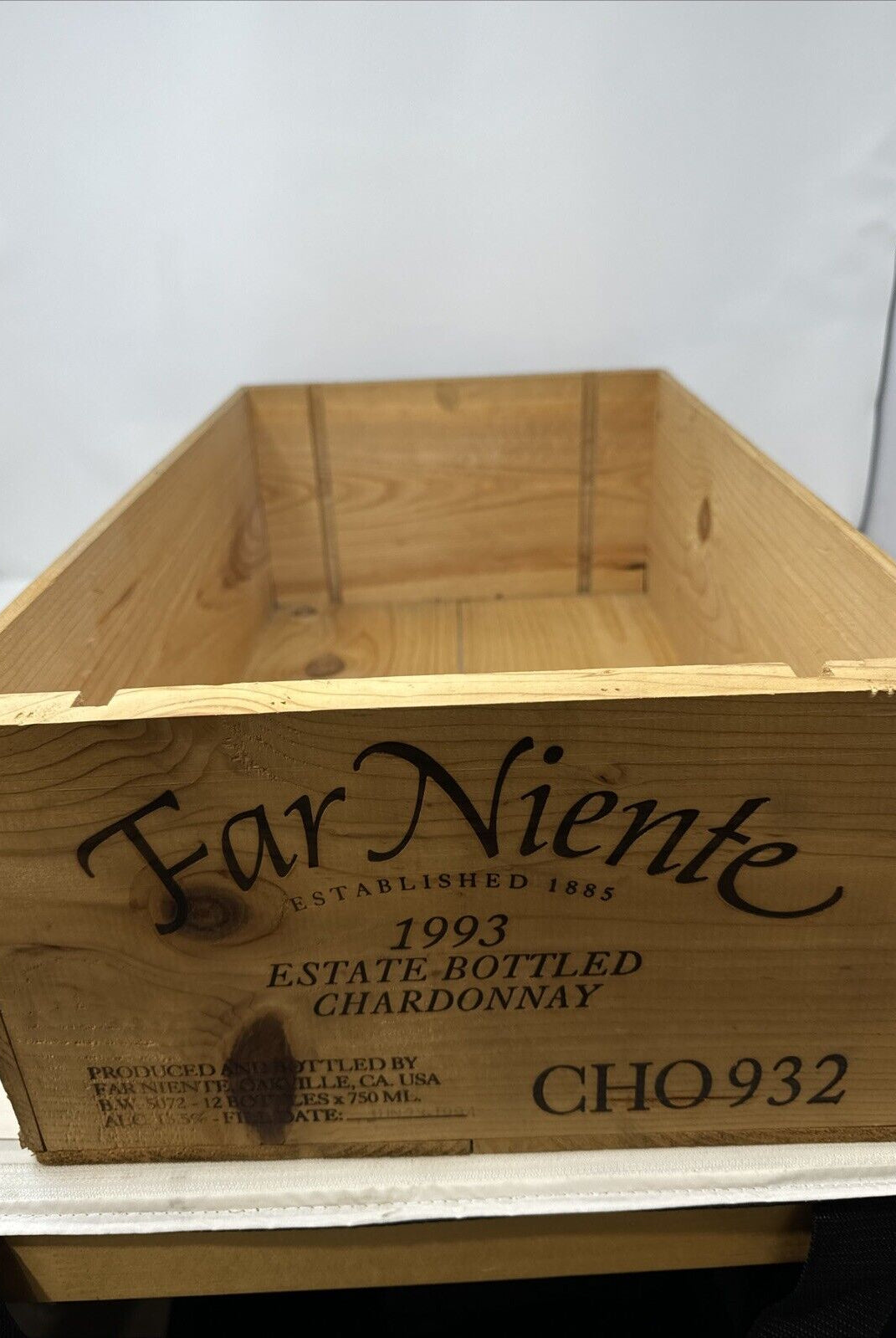 Wood Wine Box Far Niente