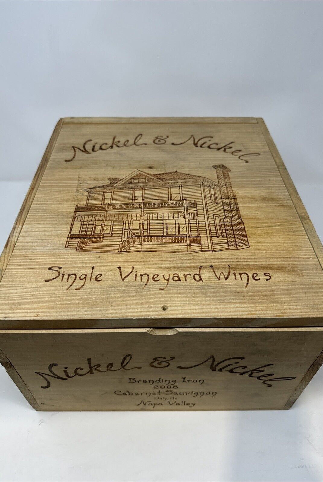 2008 NICKEL & NICKEL WOOD WINE BOX QUARRY VINEYARD CABERNET SAUVIGNON RUTHERFORD