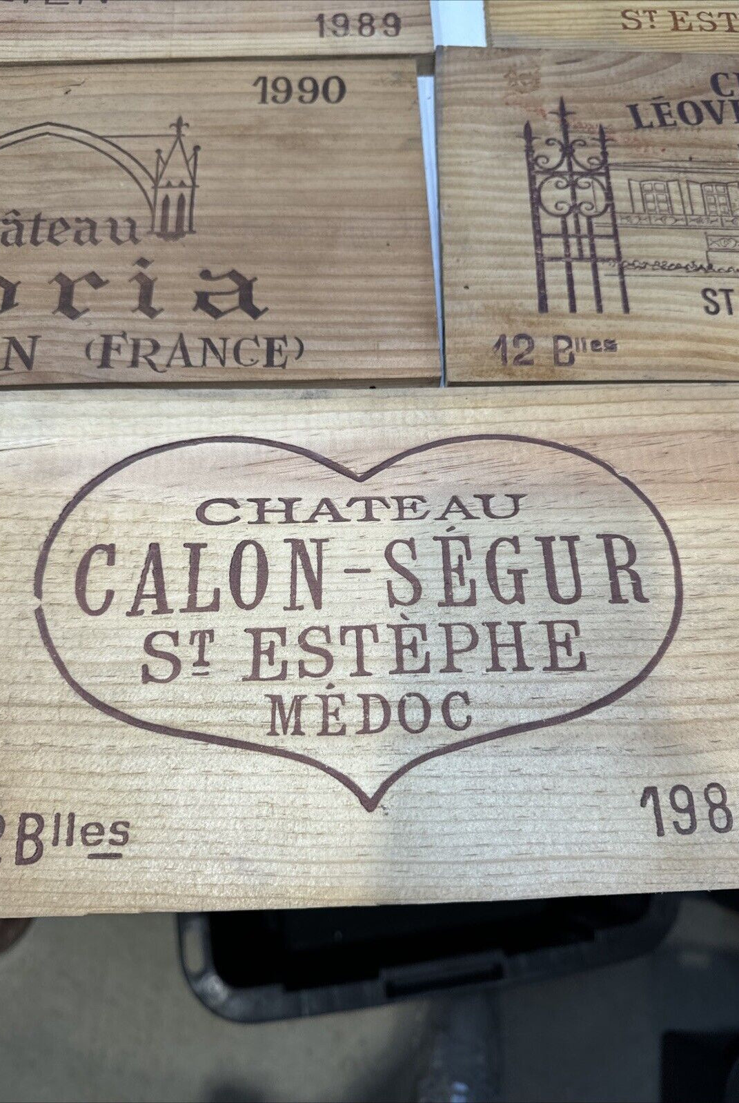 Lot Of 7 Wins Box Tops Vintage