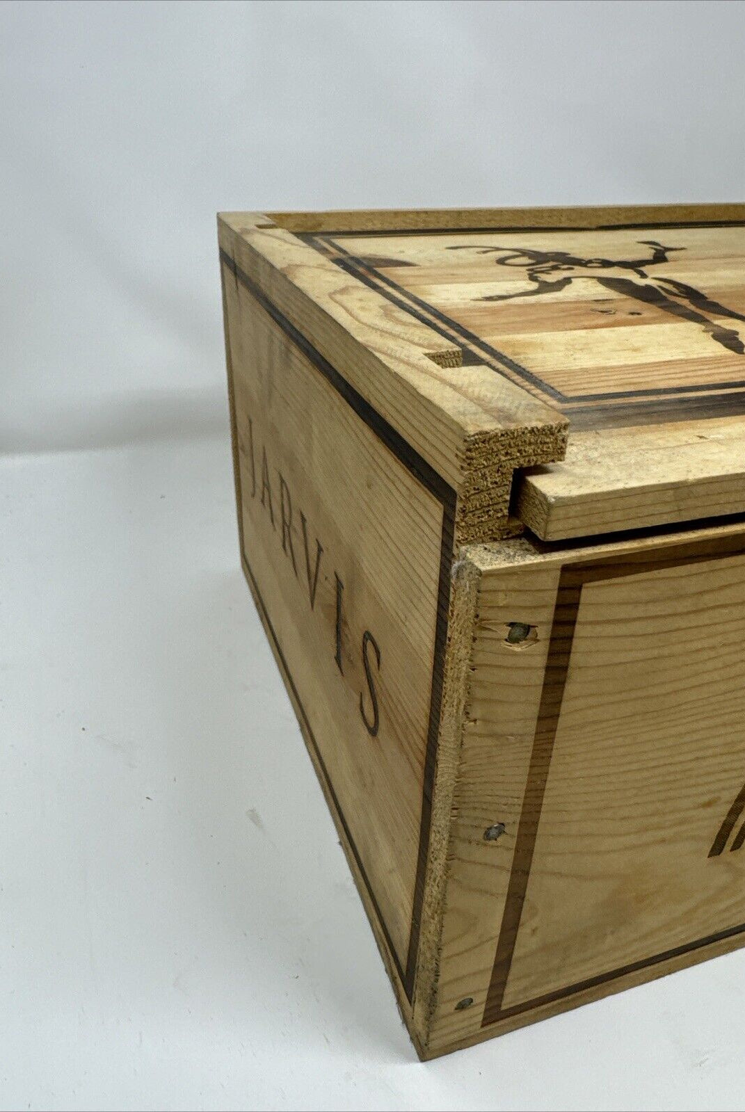 Jarvis Estate Winery 6 Bottle Wooden Wine Box (Empty) Ships Fast