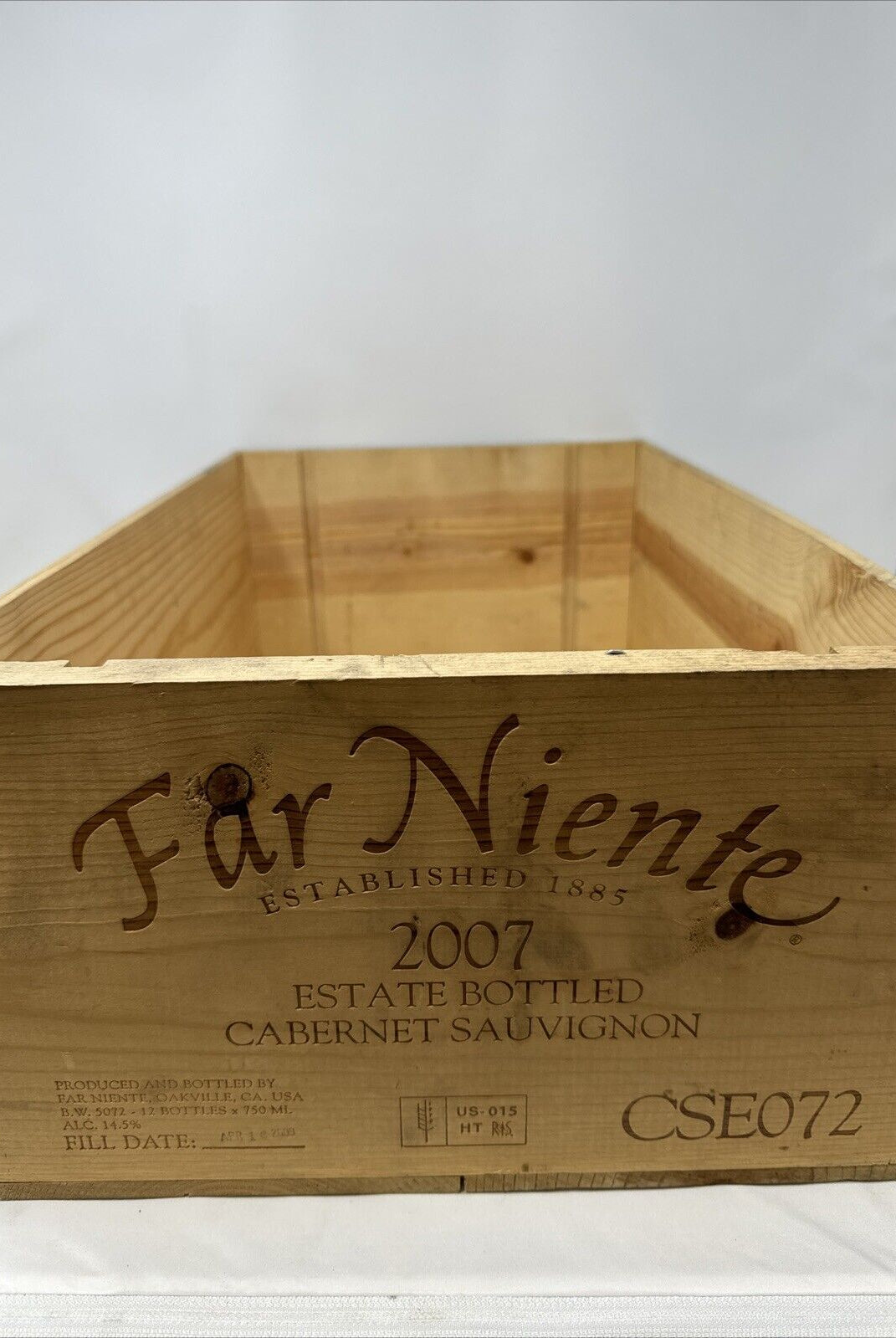 Wood Wine Box Far Niente