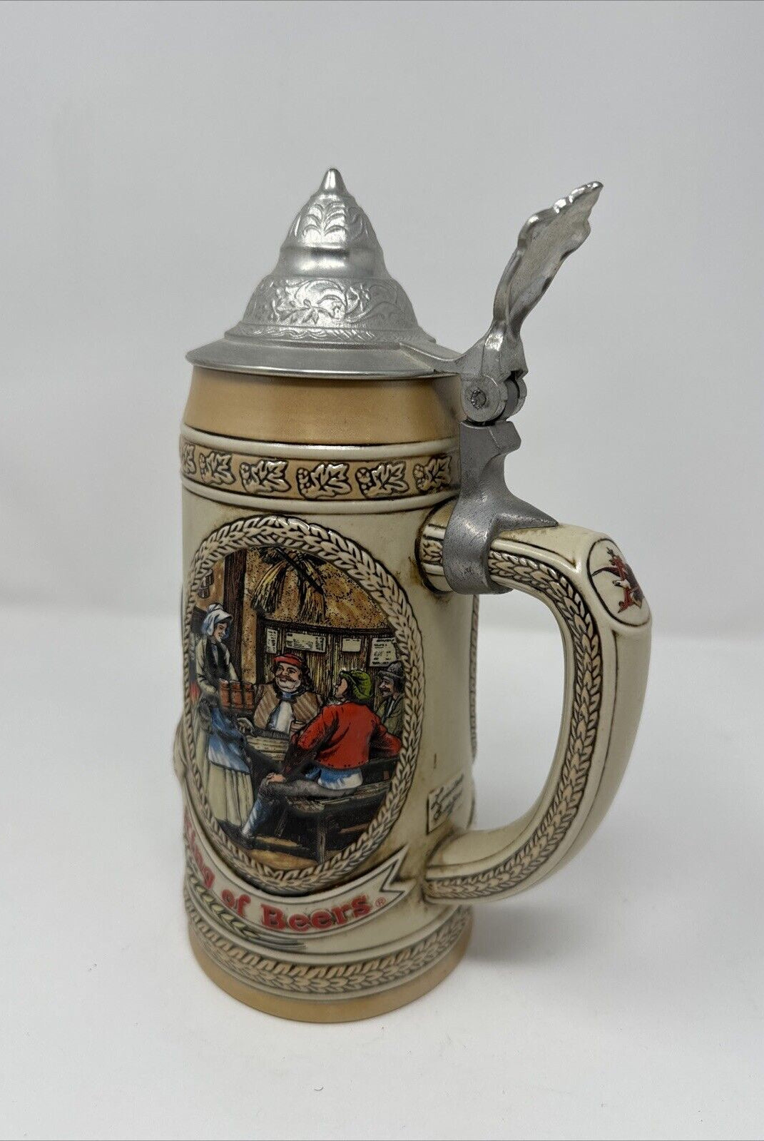 Anheuser-Busch J Series Limited Edition Ceramarte Budweiser Lidded Stein