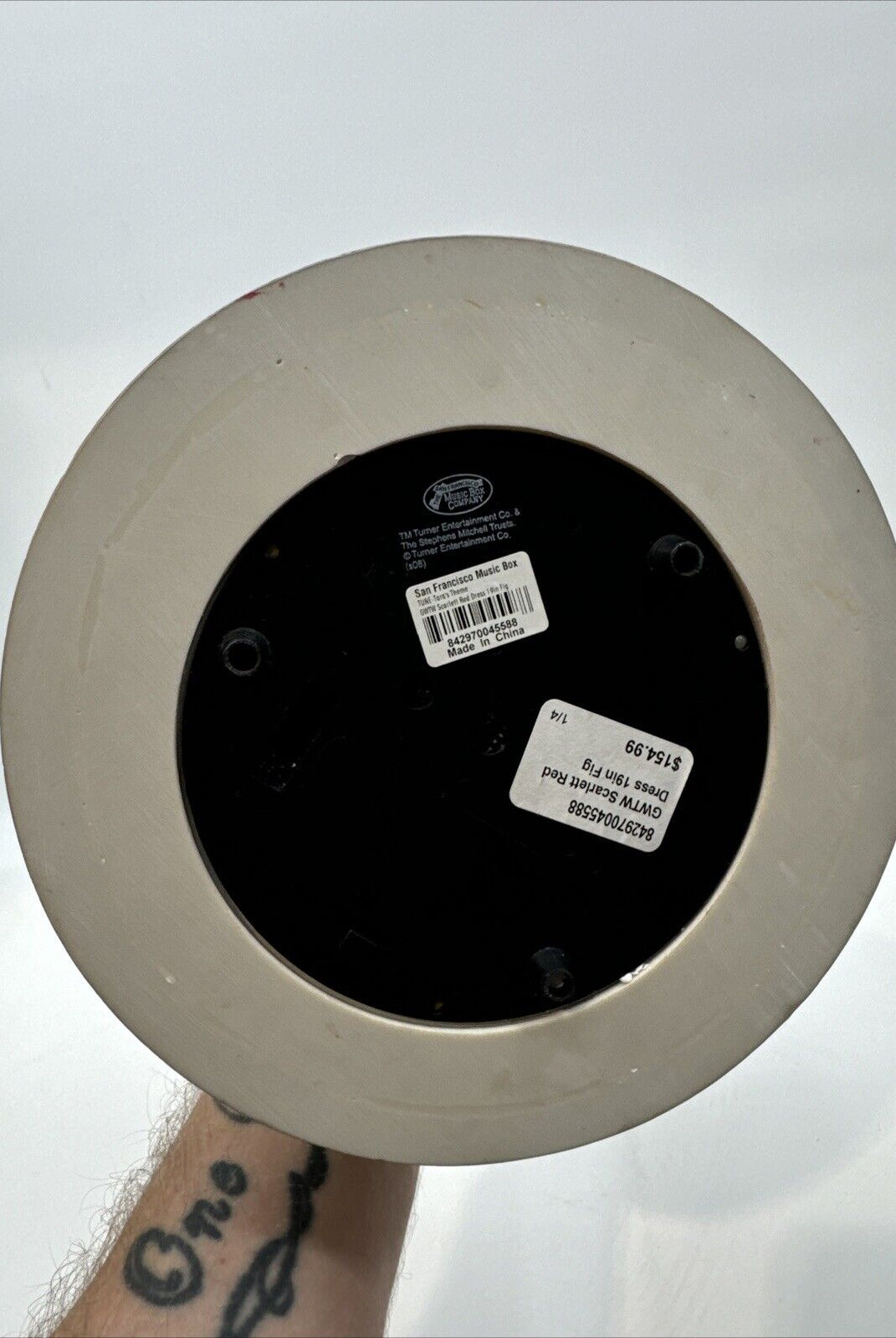 San Francisco Music Box Gone With The Wind 19” Scarlett Red DresS