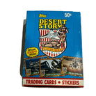 BOX OF 1991 TOPPS DESERT STORM - 36 SEALED WAX PACKS - TRADING CARDS & STICKERS