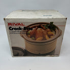 Rival Crock-ette 1 qt Slow Cooker Brown Model 3200/1  Vintage, Tested & Working