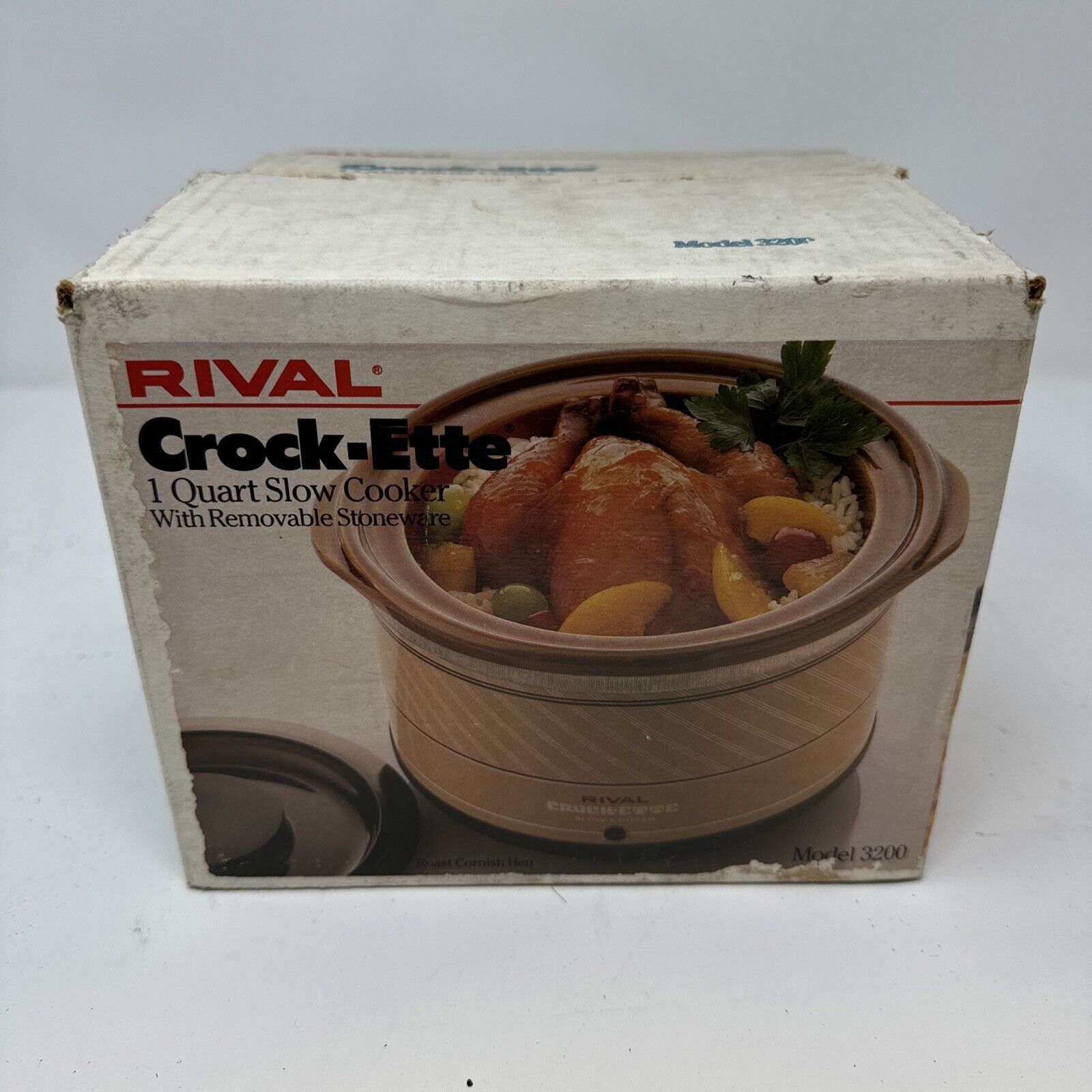 Rival Crock-ette 1 qt Slow Cooker Brown Model 3200/1  Vintage, Tested & Working