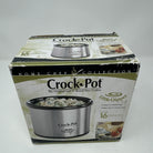 Rival Crock Pot Little Dipper 16oz 32041C Mini Slow Cooker Stainless Steel w/Lid