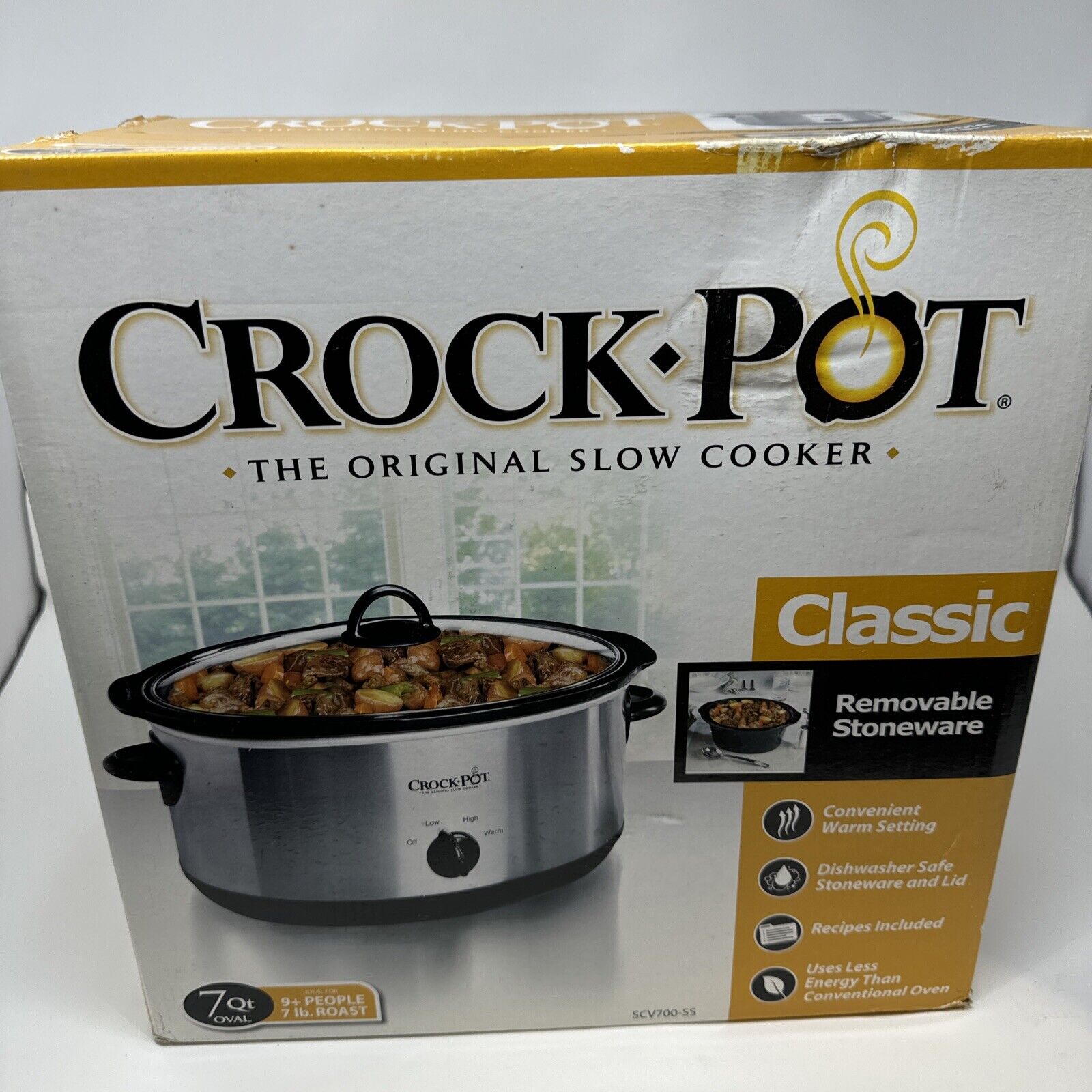 Crock-Pot 7qt Manual Slow Cooker - Silver SCV700-SS