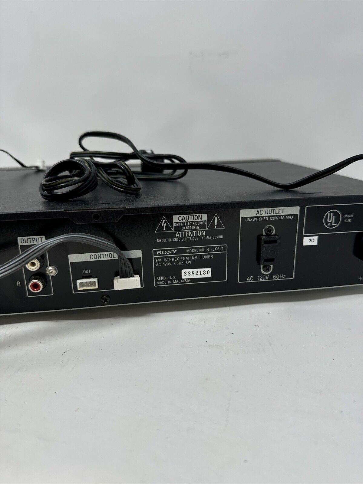 SONY FM-AM Stereo Tuner Fully Functional Vintage 90s Audio Tested  ST-JX521