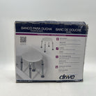 Drive Medical RTL12004KD Handicap Bathroom Stool, White