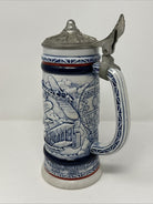 1981 Classic Airplanes Avon Beer Stein With Lid Ceramarte Brazil Aviation 1981