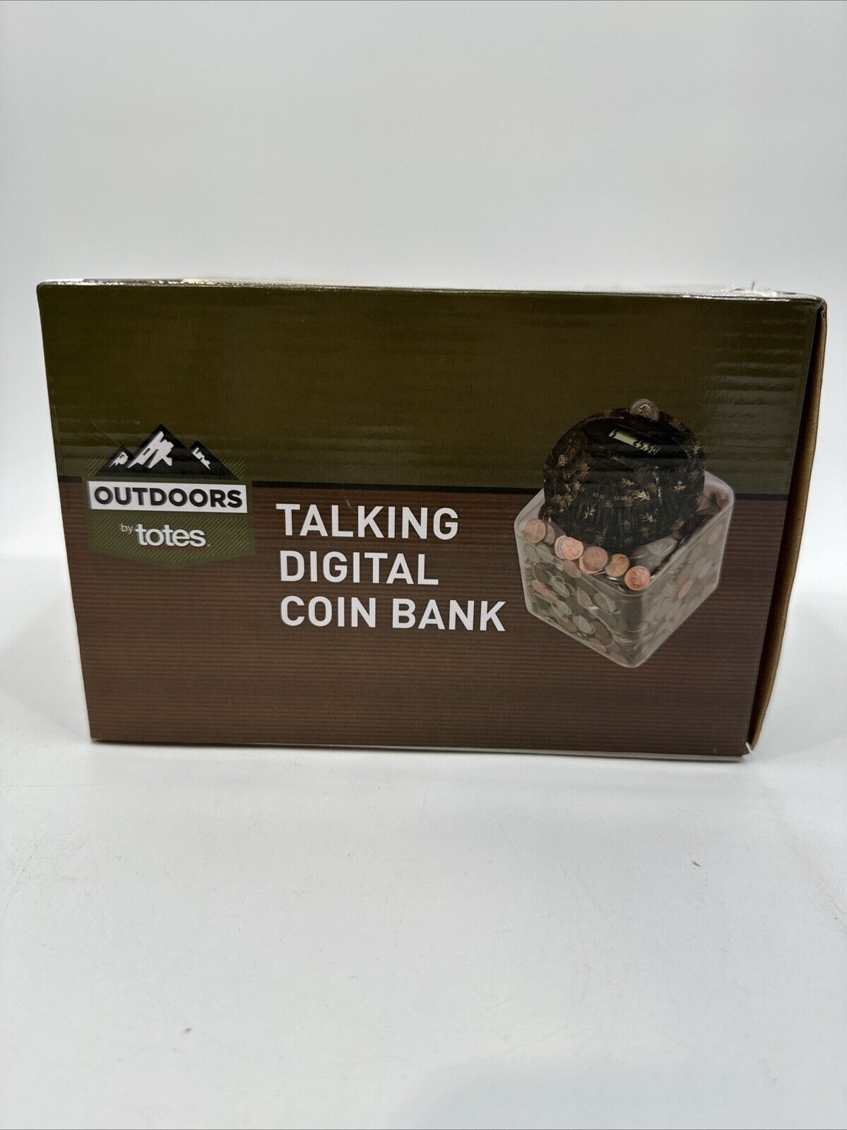 Totes - CAMO DIGITAL COIN BANK w/Sound! Adds & Deducts! - NIB