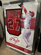 Mike Trout Autographed Angels Authentic Framed Red Jersey MLB