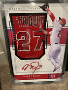 Mike Trout Autographed Angels Authentic Framed Red Jersey MLB