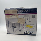 Drive Medical RTL12004KD Handicap Bathroom Stool, White