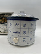 Vintage Rival Crock Pot 3120 2.5 QT Slow Cooker - Flower Pattern