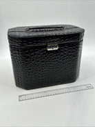 Modella Front Locking Jewelry Box In Croco Faux Leather