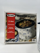 Vintage Rival Crock Pot 3120 2.5 QT Slow Cooker - Flower Pattern