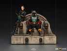 Boba Fett and Fennec Shand on Throne Deluxe 1/10 Scale Statue by Iron Studios