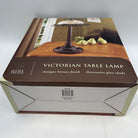 Home Trends Victorian Table Lamp Decor Glass Shade NEW