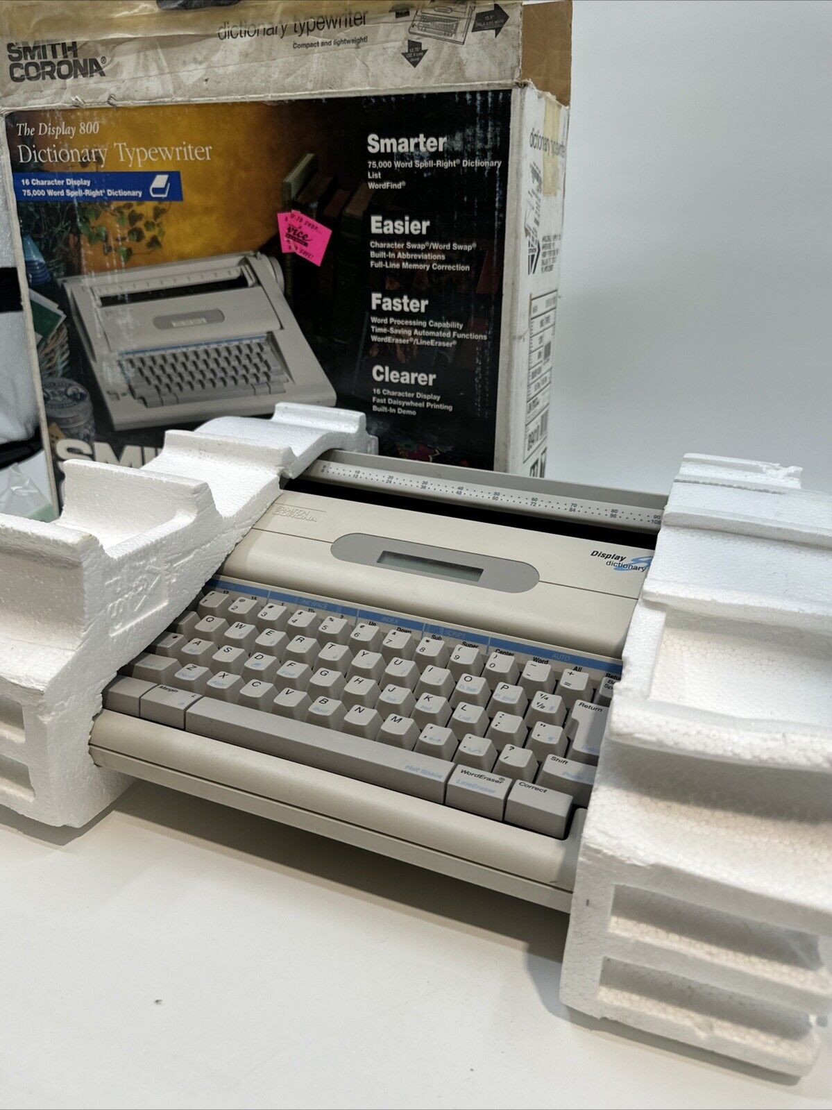 Smith Corona Display 800 Dictionary Typewriter With Box Manual Ribbon