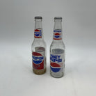 Vintage Clear Glass Long Neck Pepsi Bottle + Diet Pepsi Bottle  - 12 oz.