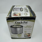 Rival Crock Pot Little Dipper 16oz 32041C Mini Slow Cooker Stainless Steel w/Lid