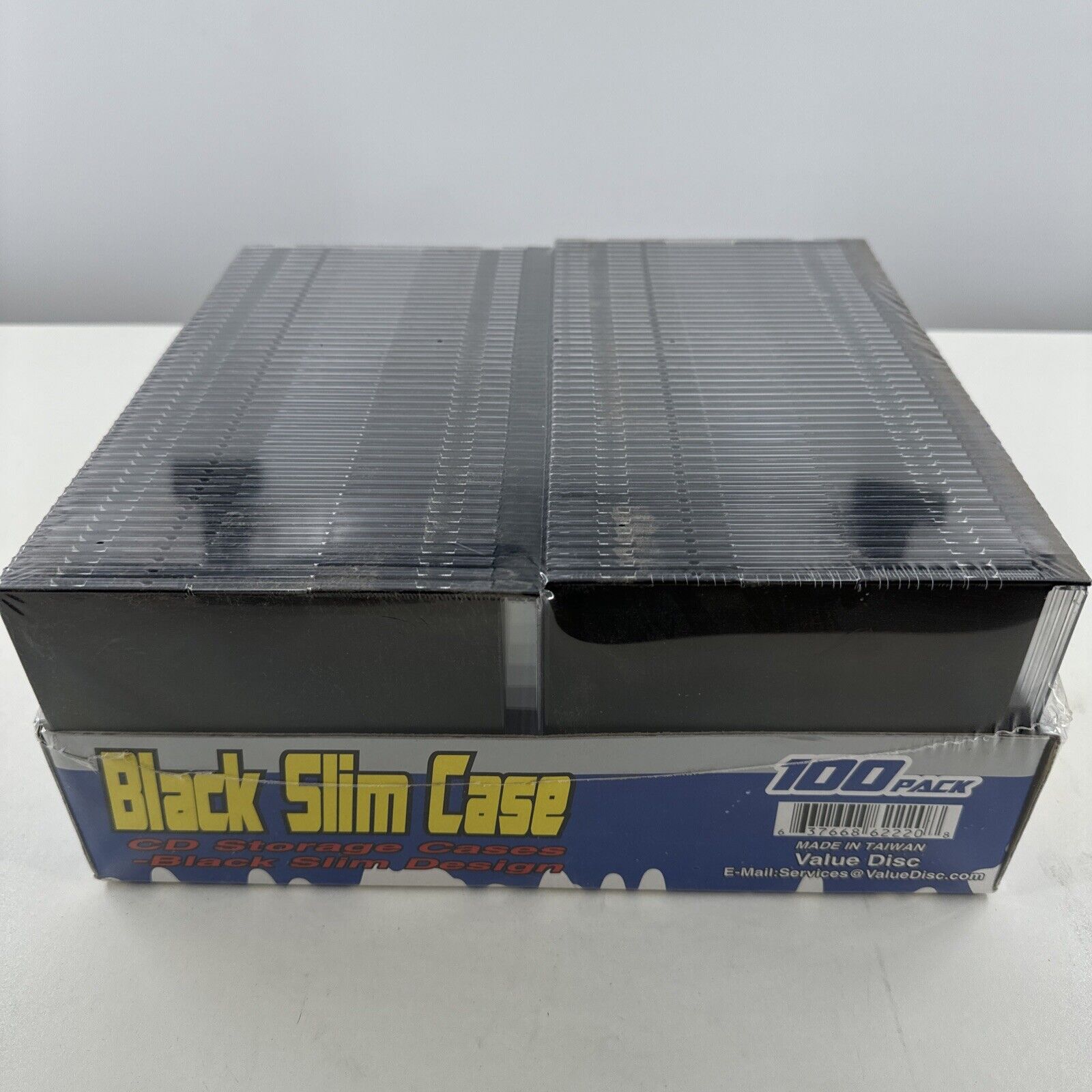 Value Disc Black Slim Case CD Storage Cases 100 Pack Sealed