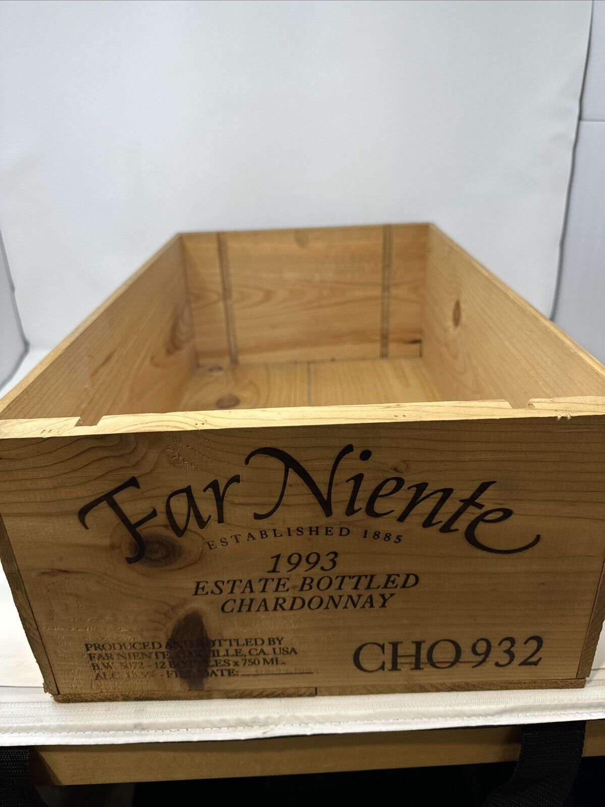 Wood Wine Box Far Niente 