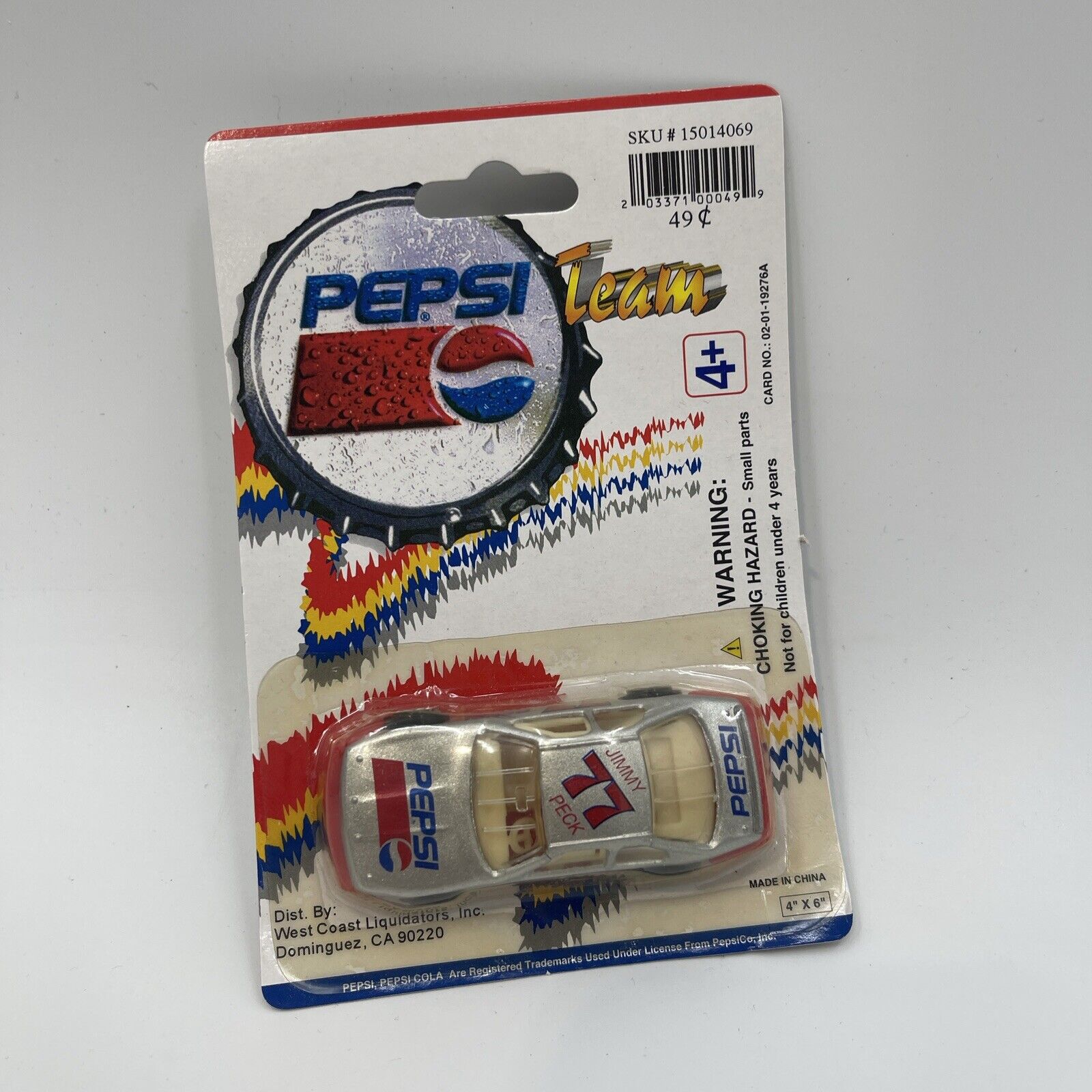 Lot of 4 Pepsi Team Motor Die Cast Special Edition Metal Collectible Wheels NIP