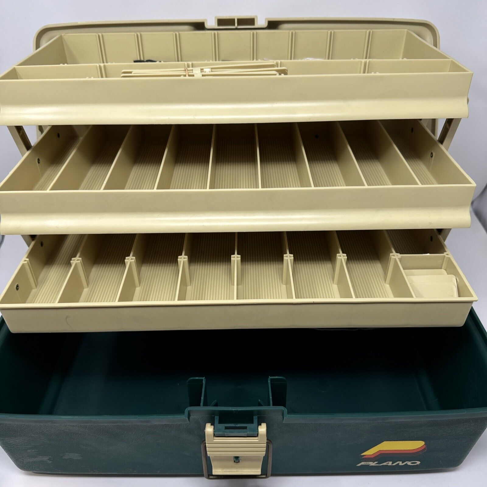 Vintage PLANO Systems 6803 Three 3 Tray Tackle Box