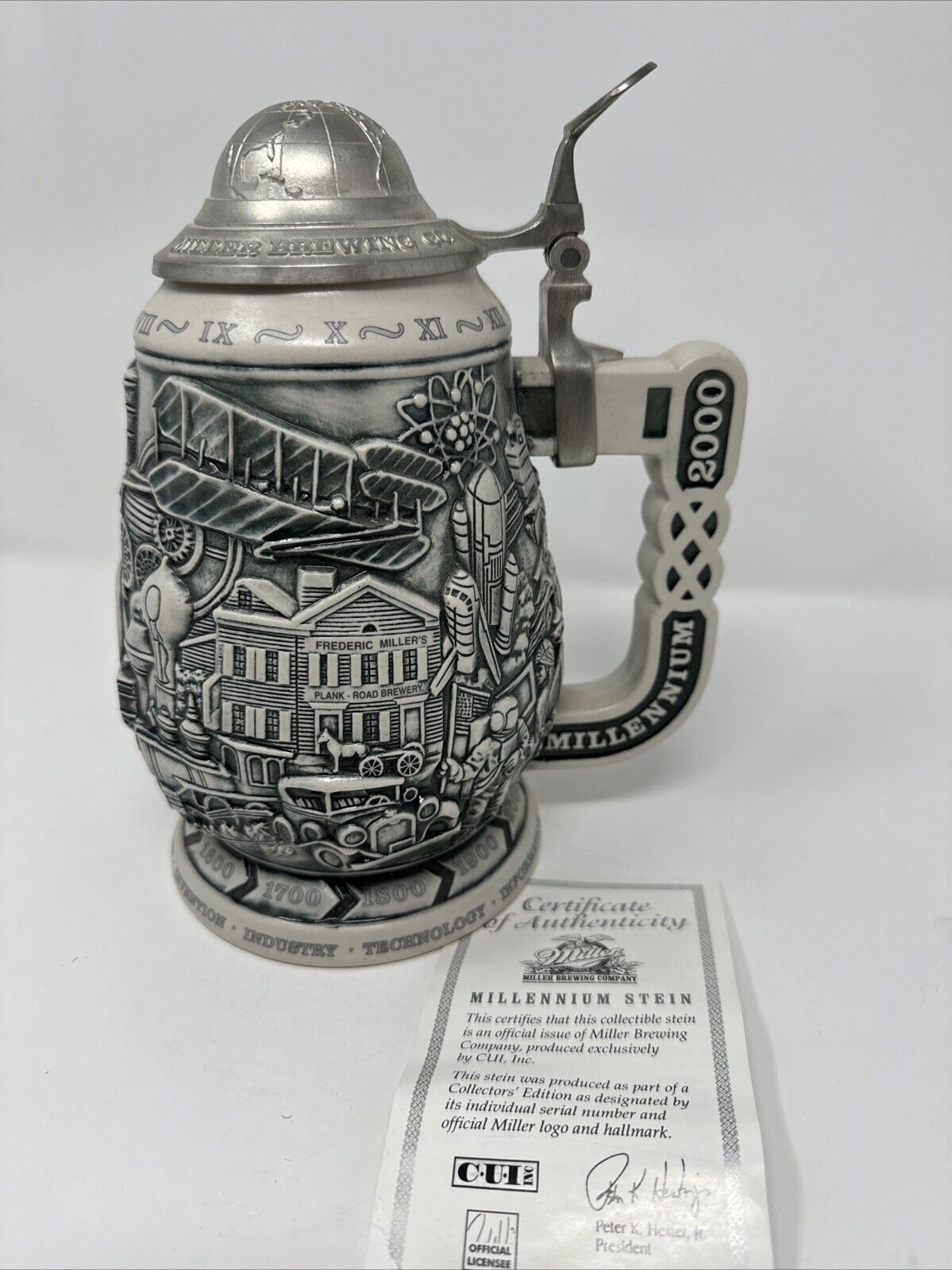 1999 Millenium 1000 Years of History Collector's Stein by Avon