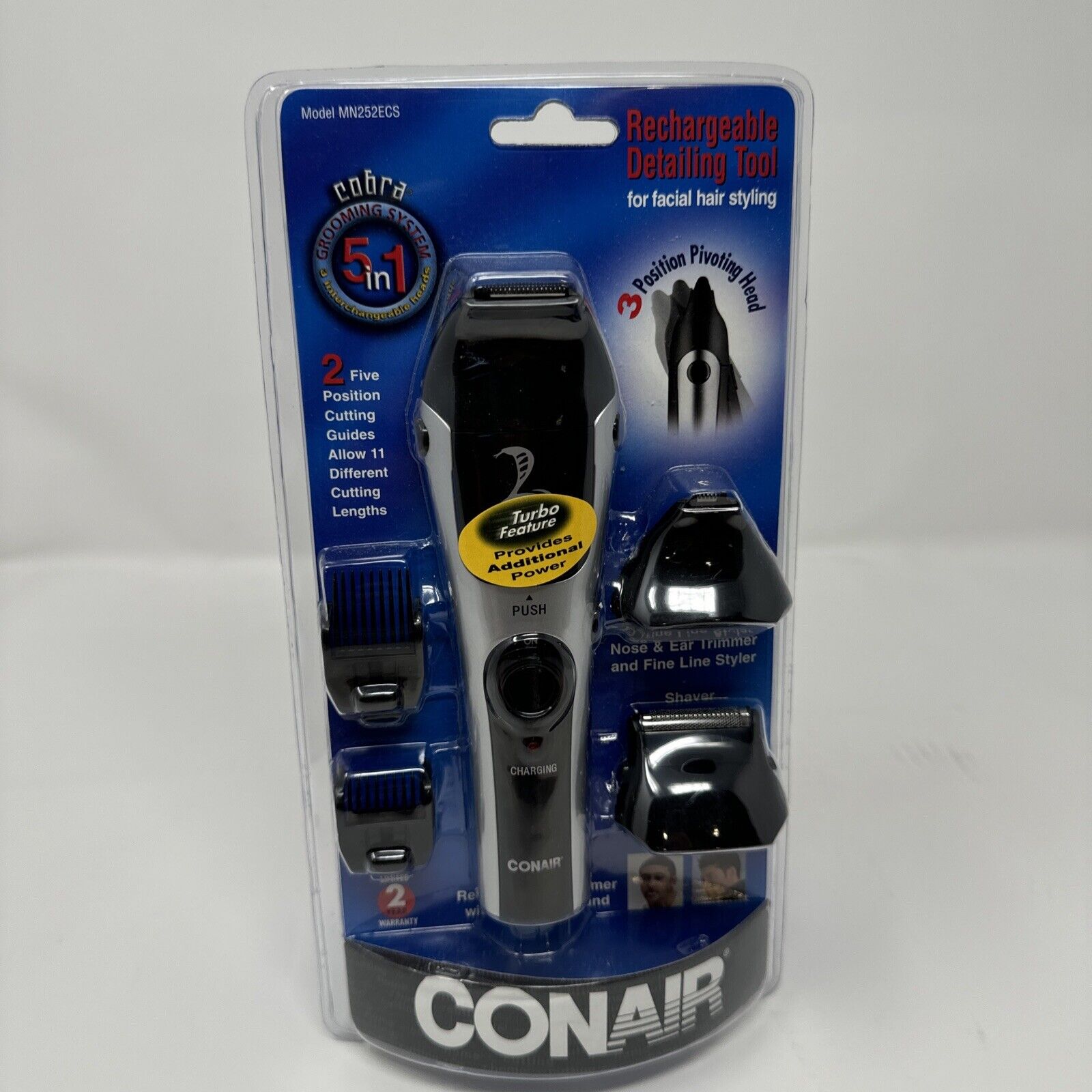 Conair All In 1 Beard & Mustache Trimmer Rechargeable New