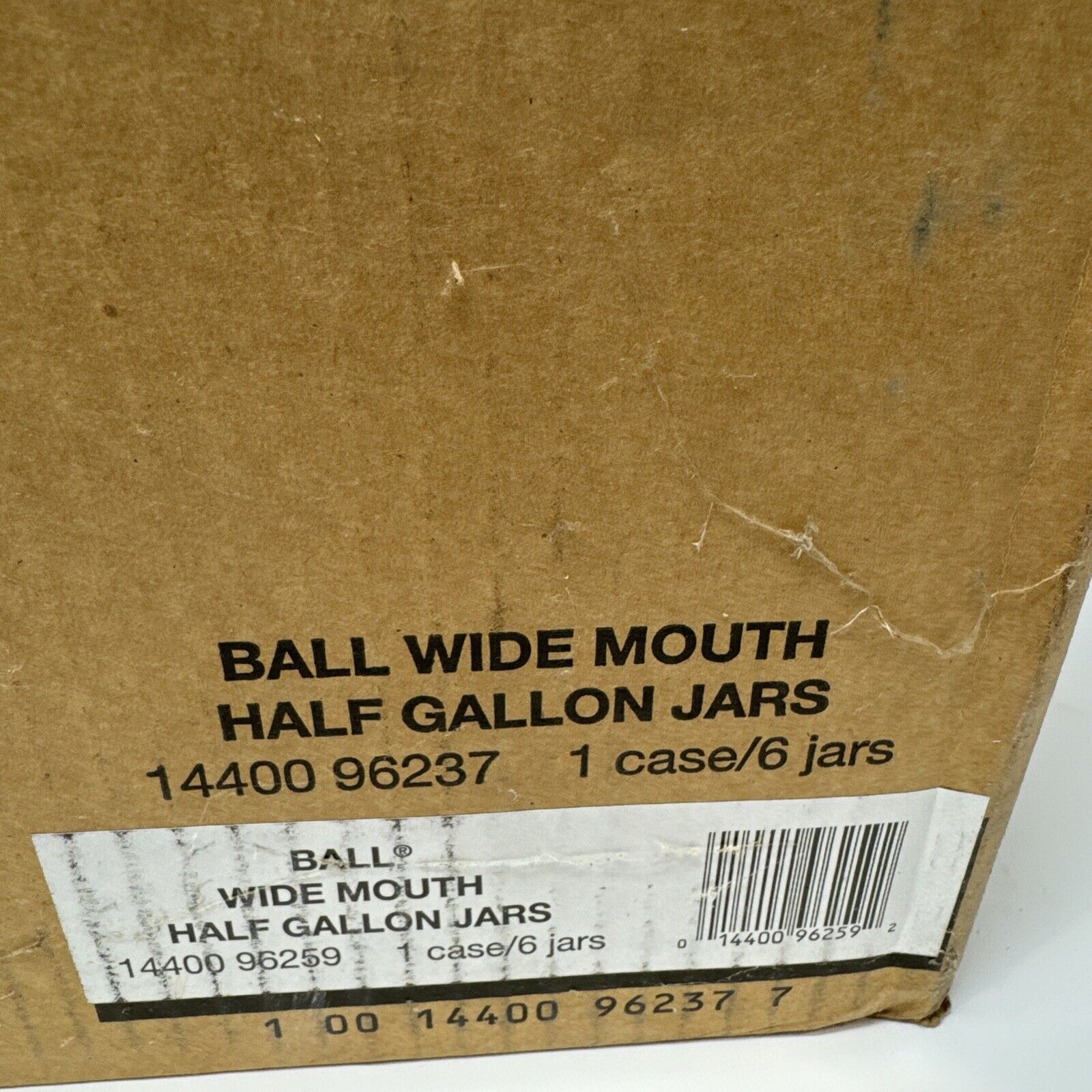 Ball Wide Mouth 64oz Half Gallon Mason Jars with Lids & Bands, 6 Count