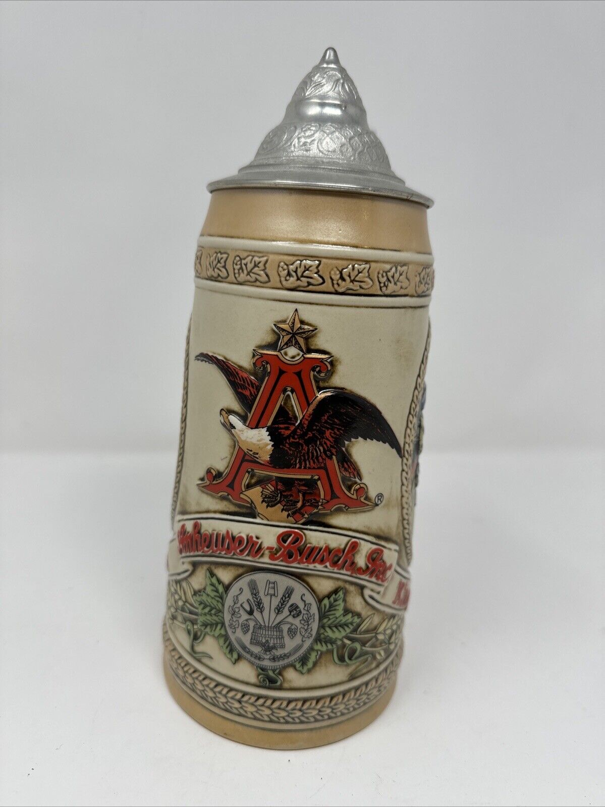 Anheuser-Busch J Series Limited Edition Ceramarte Budweiser Lidded Stein