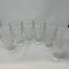 Set of 6 Godinger Shannon Dublin Crystal Iced Tea Glasses 14 oz. Goblets EUC