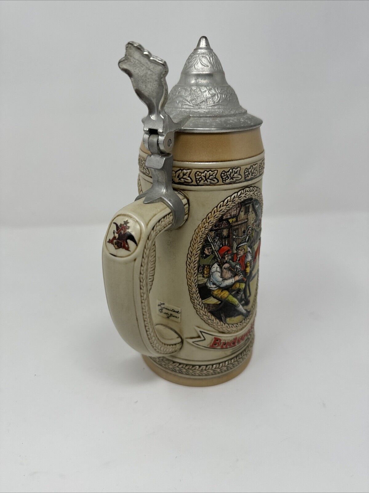 Anheuser Busch Budweiser Ceramarte  "M" Series Limited Edition Stein # 60780