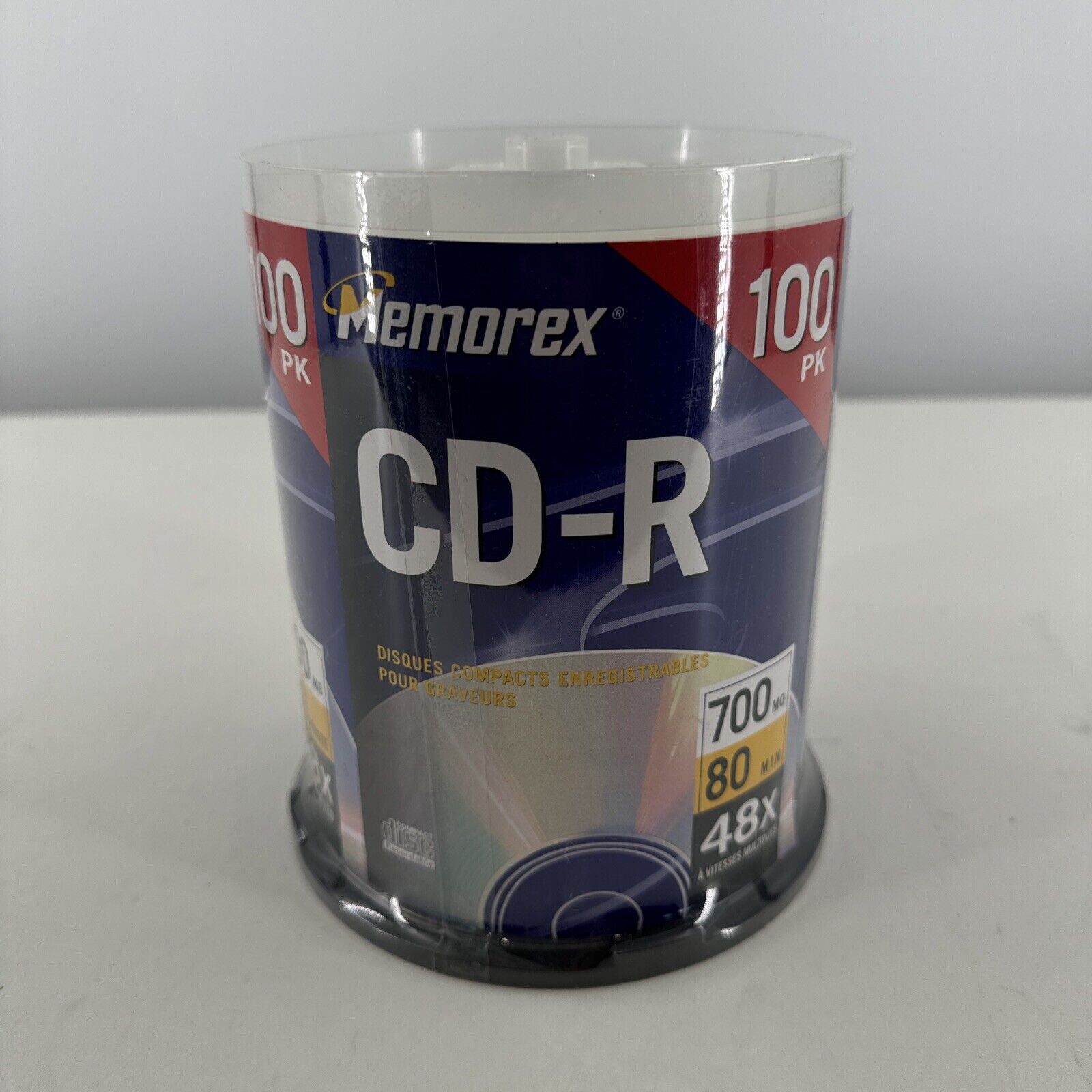 Memorex CD-R 52 x 700MB 80 Minute 100 Pack Sealed NEW Blank Discs Audio Storag🔵