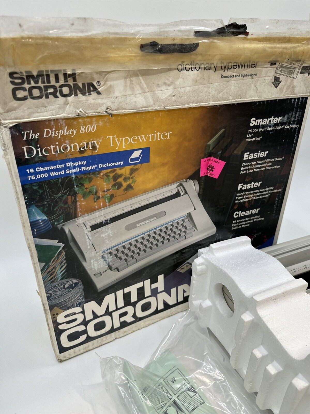 Smith Corona Display 800 Dictionary Typewriter With Box Manual Ribbon