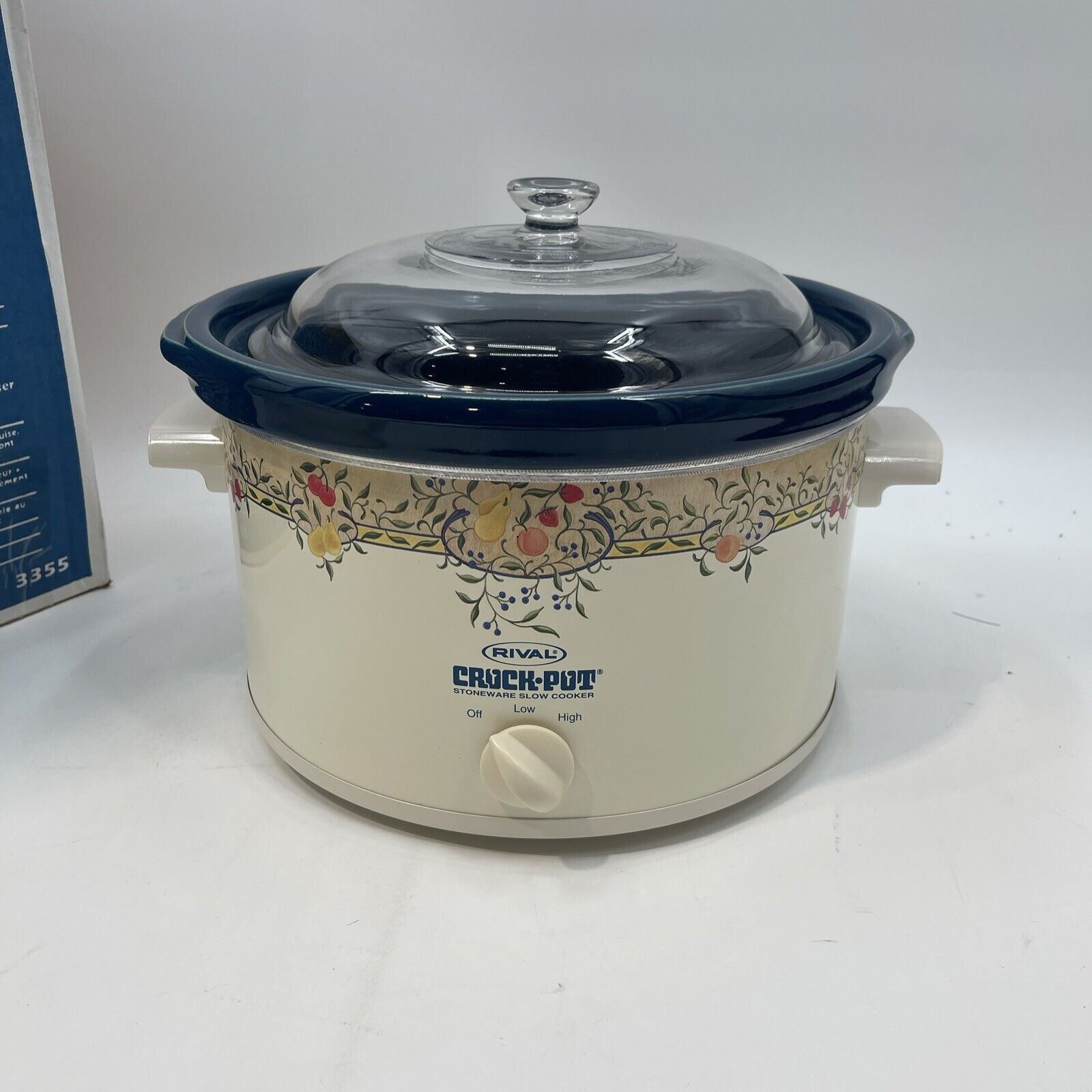 Vintage Rival 5 qt Crock Pot Model 3355 FO Open Box