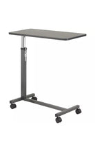 Drive Medical 13067 Adjustable Non Tilt Top Overbed Table With Wheels for Hospit