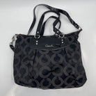 Coach Ashley Purse Black with Coach "C" Pattern No. H1280-F20068