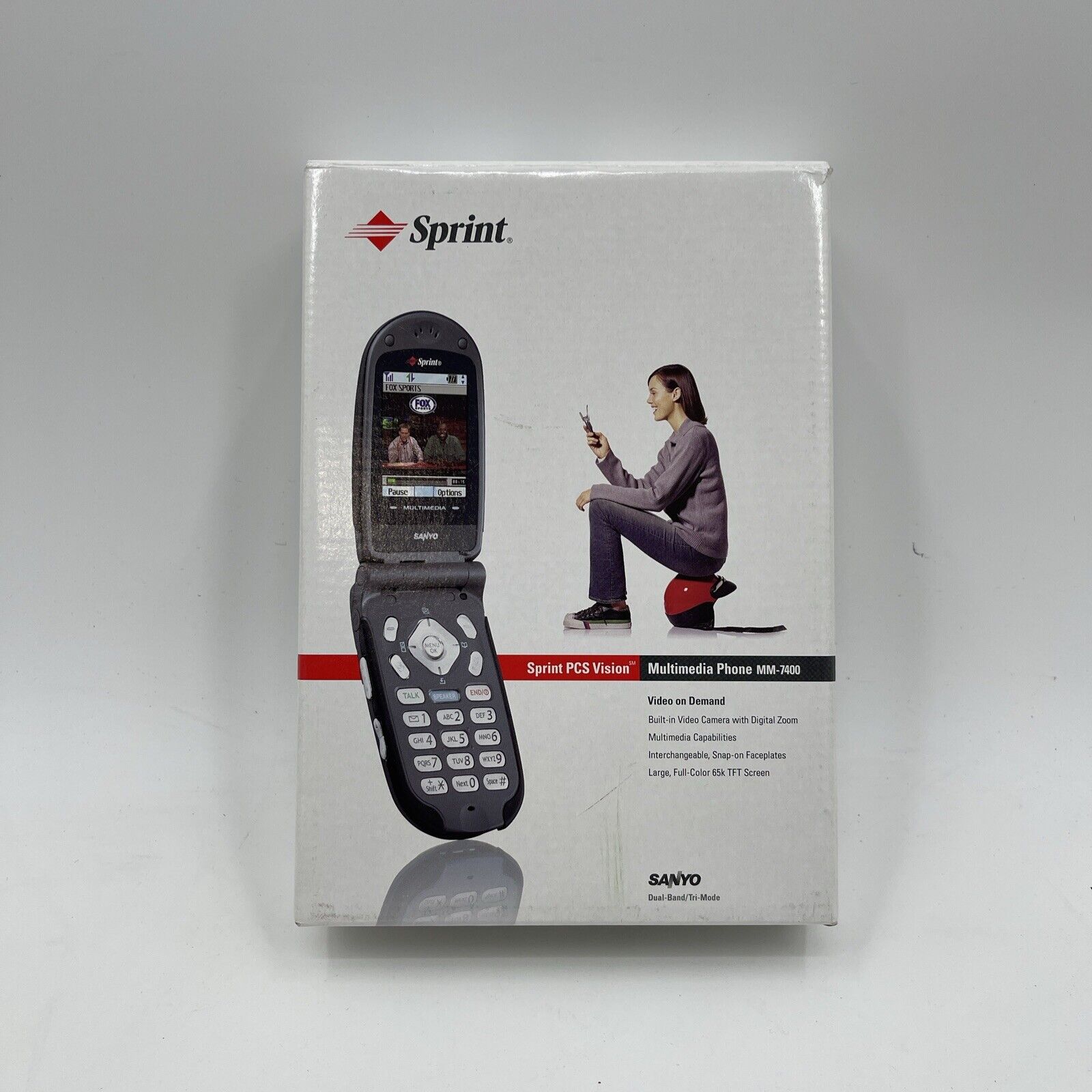 Sanyo MM 7400 Cellular Phone Open Box