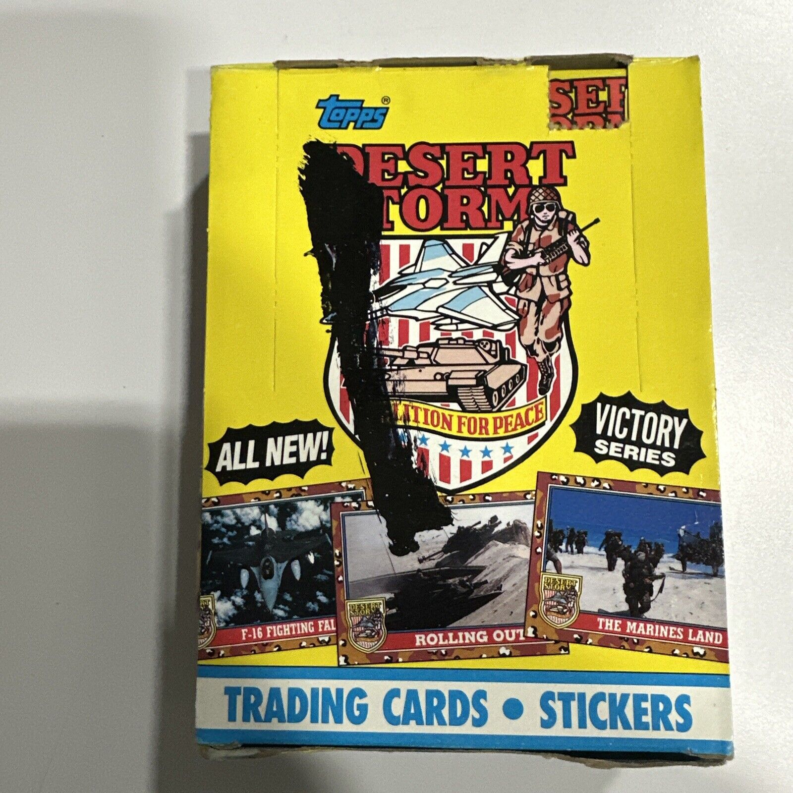 1991 Topps Desert Storm Trading Card 36ct Full Box Unopened Cards Victory Series