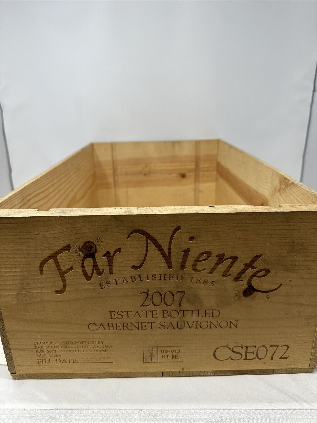 Wood Wine Box Far Niente 