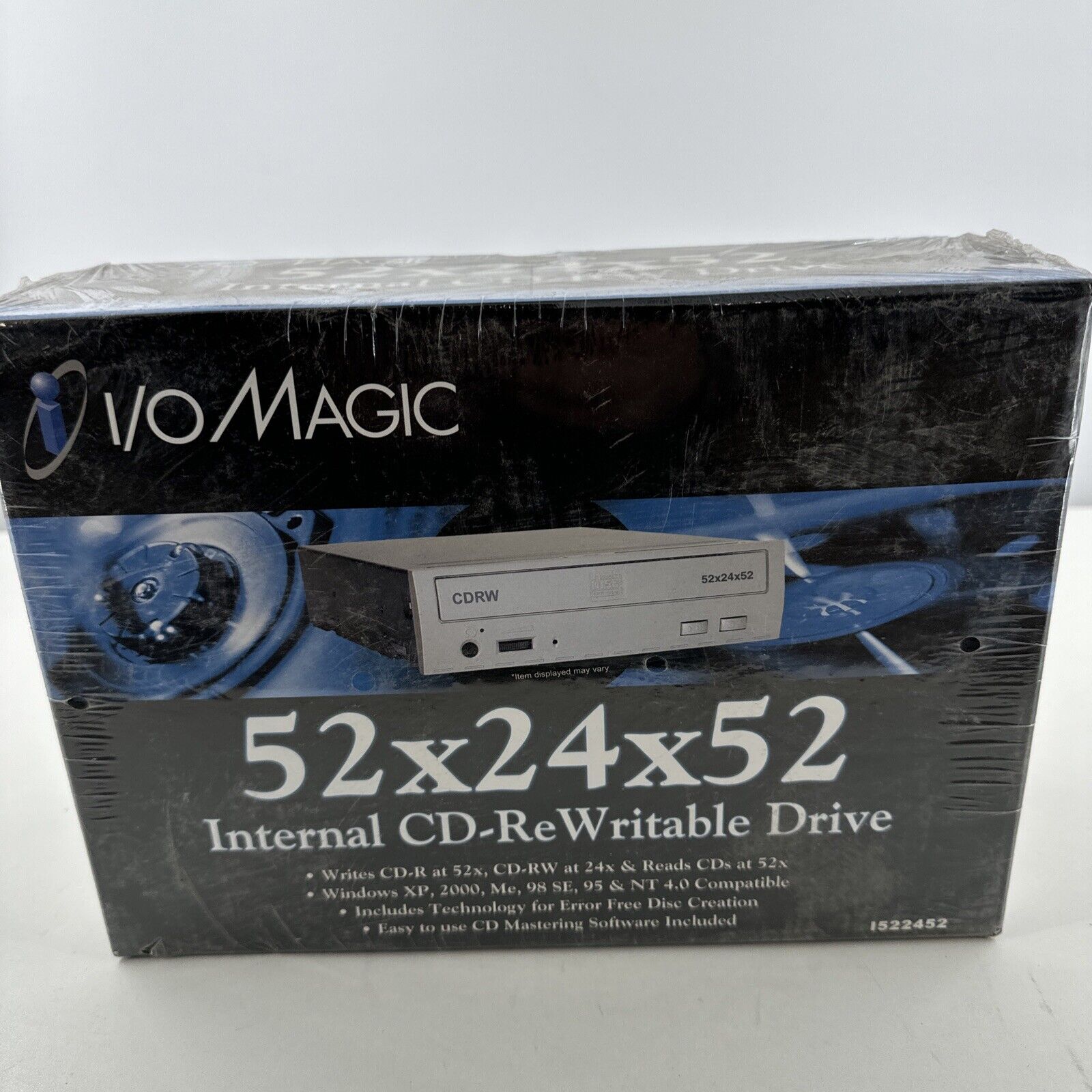 I/O MAGIC 52x24x52x Internal CD-RW Rewritable Drive w/CD Mastering NEW